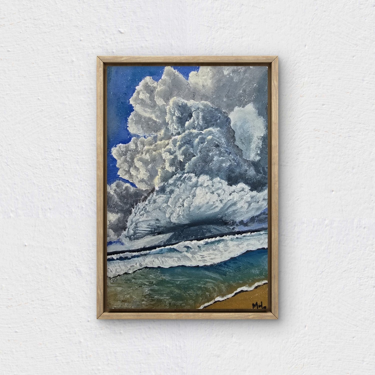 "Silver linings" _ Original Cloudscapes Oil Paintings _ a set of 3