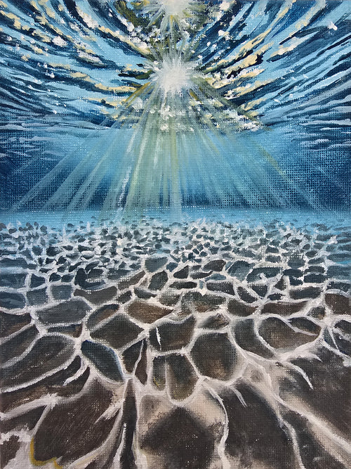 "Hope" _ Original Sunset Ocean Oil Painting