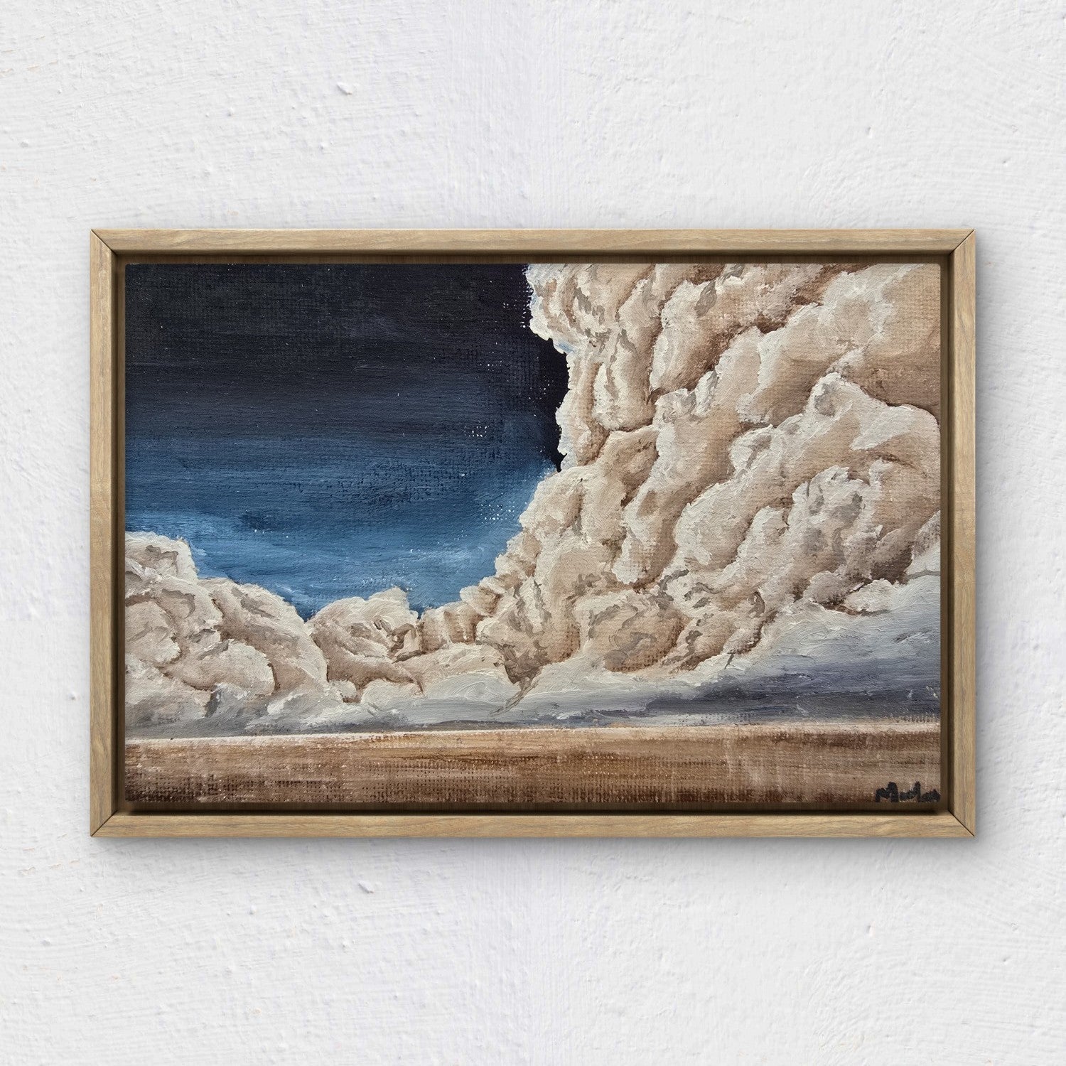 "Silver linings" _ Original Cloudscapes Oil Paintings _ a set of 3